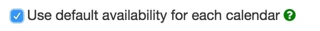apptoto booking page use default availability